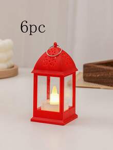 6pcs Mini Hollow Lanterns, Creative Birthday Romantic Guiding Lights, Bedroom Desk Decor Atmosphere Lamp, Suitable For Multiple Scenes - Multicolor - View 12
