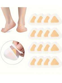 30 miếng đệm gót chân bằng gel chất lượng cao - Miếng lót chân thoải mái, giảm đau gót chân, đệm gót chân chống trượt có thể tái sử dụng - Lót giày cả ngày, đi lại tự do - A - Xem 2
