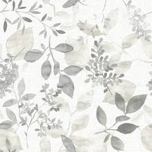 Gray Leaf Peel And Stick Wallpaper, Bohemian Style, Self-Adhesive Removable Wallpaper Suitable For Bedroom, Bathroom, Vinyl Roll - 1PC - View 12