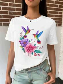 Women T-Shirts - White - View 2
