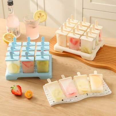 DIY Ice Pop Mold, Homemade Ice Cream Maker, Ice Lolly, Ice Cream Bar, Tray