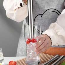 1pc Stainless Steel Popsicle Manual Squeezing Lemon Juice, Fruit Mashing, Juice Pressing, Bar Bartending. - View 1