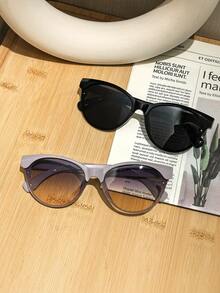 2 Femininos Estilo Olho de Gato, Modelo Casual e Versátil, Perfeitos para o Dia a Dia, Viagens e Festas, com Estojo para Óculos. - Multicolorido - Ver 6