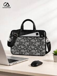 canvas artisan Shockproof Laptop Briefcase Business Anti-Collision Laptop Sleeve Bag With Handle - View 2