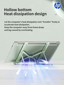 Giá đỡ laptop HP 1 mảnh, có thể gập lại và điều chỉnh, thiết kế treo nâng tản nhiệt, chống trượt. - Xem 3