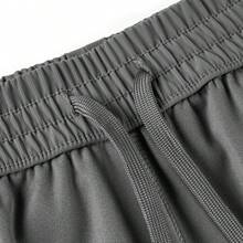 Adidas 男士新款弹力速干透气休闲运动裤 - 灰色 - 查看 8