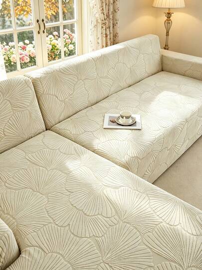 1 bộ bọc ghế sofa co giãn họa tiết vỏ sò sang trọng, chất liệu polyester chống bụi, chống trượt, dày dặn, kiểu dáng hiện đại Bắc Âu, phù hợp với sofa 1/2/3/4 chỗ ngồi, đặc biệt thích hợp cho trang trí sofa mùa thu/đông. Không bao gồm vỏ gối.