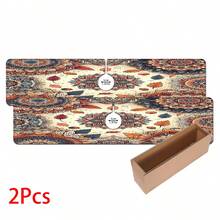 1pc Bohemian Pattern Printed Faucet Mat, Durable Polyester, Quick Drying, Easy To Clean, Suitable For Kitchen And Bathroom, Easy To Install, Daily Decor, Gift, Bathroom Mat, Durable Faucet Mat, Faucet Accessory - Multicolor - View 12