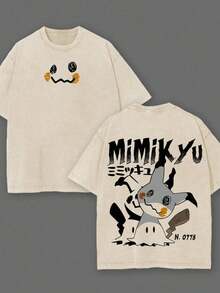 Camiseta Lavada Mimikyu - Albaricoque - Ver 6