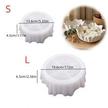 1 khuôn silicon bất đối xứng cỡ S/L, thích hợp để làm nến, đúc trang sức, bê tông, đồ thủ công bằng nhựa, đĩa trái cây, đế lót ly, bát đĩa tự làm thủ công. - khuôn silicon - Xem 9