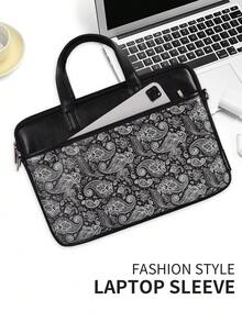 canvas artisan Shockproof Laptop Briefcase Business Anti-Collision Laptop Sleeve Bag With Handle - View 8