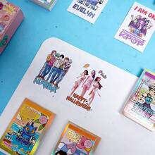 12pcs K-Pop Pocket Notebook Set, Idol Fan Gift Series, 12 Unique Themed Dotted Notebooks Printed With Iconic Characters And Monster Patterns. - Multicolor - View 10