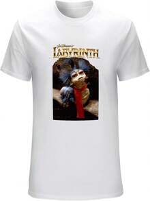 Labyrinth Worm Wall - T-Shirt, White - White - View 1