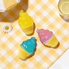 Gradient Color Malt Ice Cream Squeeze Toy, Stress Relief Toy - Multicolor - View 3