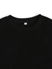Soy una increíble cuidadora, estampado en una camiseta de manga corta con cuello redondo para primavera y verano. - Negro - Ver 4