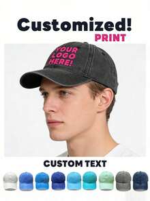 Personalized Embroidered Trucker Hat, Customizable Text Baseball Cap, Vintage Distressed Dad Hat, Adjustable Unisex Casual Hat, Retro Street Style Cap - Multicolor - View 5