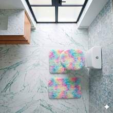 3-Piece Set Of High Pile Bath Mat. - 彩色 - 查看 5