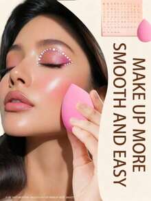 Bộ cọ trang điểm màu hồng gồm 1/7/10/17 cọ và bông phấn, cọ nền và cọ má hồng chuyên nghiệp cho người mới bắt đầu. - Hồng - Xem 7