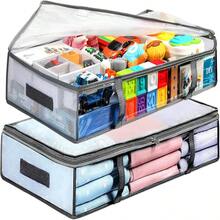 Bed Under Storage Box, Home Organization Tool, Bedroom Closet Organizer, Clothes And Bedding Storage, Ideal For Clothing And Linen - View 2