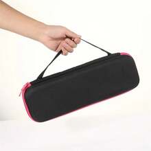 Caja de almacenamiento para secador de pelo , bolsa de almacenamiento para herramientas de peluquería, bolsa de almacenamiento para rizadora y plancha de pelo, bolsa de almacenamiento para secador de pelo de EVA. - amoratado - Ver 3