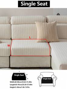 1 tấm bọc ghế sofa co giãn, chống trượt, phủ toàn bộ bề mặt, dùng được cả bốn mùa, chất liệu vải dày dặn, có thể giặt máy, chống bụi, thân thiện với thú cưng, có thể điều chỉnh kích thước cho phòng ngủ, văn phòng, phòng khách, ghế sofa hình chữ L và ghế sofa 1/2/3/4 chỗ ngồi. - Màu be - Xem 20