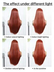 Tóc giả cosplay Makima màu cam đỏ ombre dài thẳng dành cho nữ, tóc giả tổng hợp có mái, sợi chịu nhiệt, quà tặng cho bé gái, quà tốt nghiệp mùa hè, quà tặng làm sẵn, quà Halloween và Giáng sinh. - Cam bẩn - Xem 10