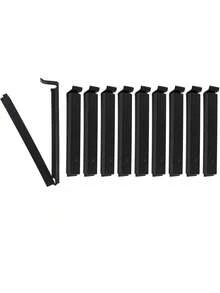 1/5/10pcs Reusable Plastic Food Clips, Suitable For Sealing Fruits, Vegetables, Dried Goods, Snacks, Seasonings, Etc. - O-Black - View 10