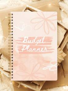 Sổ Lập Kế Hoạch Ngân Sách Đơn Giản Kèm Nhãn Dán Ngân Sách, Sổ Ngân Sách A5 Tiết Kiệm Tiền Kèm Sổ Theo Dõi Chi Phí, Sổ Theo Dõi Tiết Kiệm & Tổng Quan Chi Tiêu Hàng Tháng, Đồ Dùng Văn Phòng Phẩm Trường Học - Hoa màu cam - Xem 2