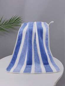 1pc Bath Towel (Available In Multiple Colors), Minimalist Striped Pattern, Made Of Polyester Fiber, Size 70*140cm Or 75*35cm, Also Available 1pc 30*30cm Hand Towel. Suitable For Men, Women, And All Ages, Ideal For Home Use, Highly Absorbent And Quick-Drying, Soft Texture. Suitable For All Seasons, Applicable To Bathroom, Hotel, Gym, Travel, Party, Outdoor Activities, Swimming Pool, Beach, Beauty Salon, Etc. - Multicolor - View 14