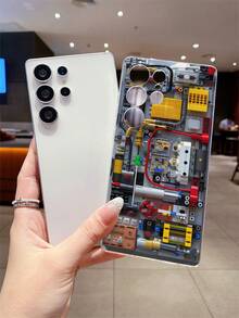 Étui de téléphone transparent antichoc en TPU avec motif de collage créatif de câbles électroniques. Convient comme cadeau de vacances pour le partenaire et les amis. Compatible avec iPhone Xs/Xs Max/Xr/11 12 13 14 15 16 Pro/Pro Max/14 15 16 Plus 17, Nothing, Pixel, Série - Multicolore - Voir 5