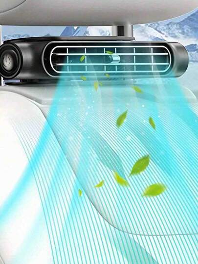 Ventilador de coche USB de refrigeración instantánea | Motor sin escobillas silencioso y portátil | 3 velocidades ajustables, se adapta a todos los vehículos (SUV, sedán, caravana, camión) | Alivia la sofocación del asiento, promueve la circulación del aire, sin necesidad de batería