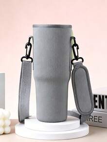 1pc 40oz Insulated Bottle Sleeve, Fits Insulated Bottles, Insulated Bottle Sleeve/Storage/Organization, Shock-Absorbing Insulated Bottle Sleeve, Car Cup Holder Protective Cover, Adjustable Shoulder Strap, Suitable For Outdoor Travel, Fitness, Daily Use, Mother's Day, Birthday Gift - Multicolor - View 9