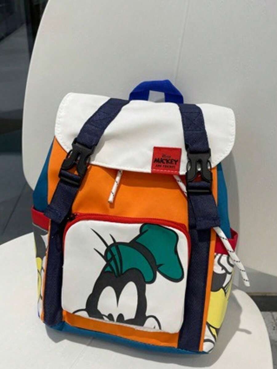 Mochila con cordón de alta calidad y diseño de dibujos animados lindos y de moda para niñas - Multicolor - Ver 1