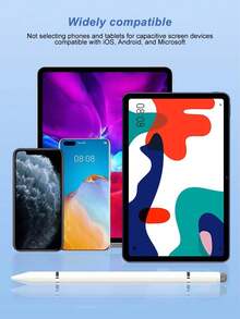 Bolígrafo táctil capacitivo 3 en 1, bolígrafo universal para pantalla táctil con 3 puntas (punta fina de disco/bolígrafo/punta de fibra de malla), compatible con iPad/Apple/tabletas Android/teléfonos inteligentes, bolígrafo multifuncional para dibujo, escritura y uso diario - Multicolor - Ver 5