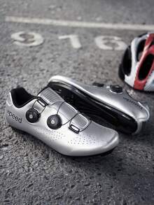 Professional SPD Unisex Cycling Shoes Compatible With Peloton Indoor Road Bike Riding Shoes For Men And Women Can Be Fitted With Triangular Shoe Clips For Outdoor Pedals, Anti-Slip And Wear-Resistant, Lightweight And Comfortable - Silver 1 - View 6