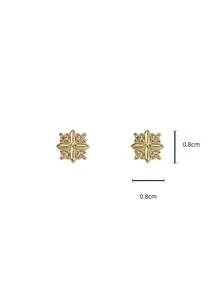 1 par de pendientes de trébol de cuatro hojas de plata de ley S925, estilo Mori fresco, hipoalergénicos, diseño de nicho con flor de circonita con cruz romboidal, adecuados para uso diario de niñas, accesorio versátil, regalo para fiestas - trébol de cuatro hojas - Ver 8