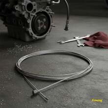 Universal Clutch Cable 1.5 Meters For Motorcycle | Strength And Precise Fit - Light Grey - View 2