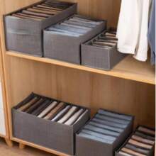 Drawer Organizer Box With 7 Compartments For Underwear 35x24x17cm - 淺灰色 - 查看 5