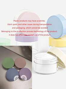 1/5pcs 10g Travel Size Colorful Cream Jars, Cosmetic Cream Jars, Multi-Color Round Sample Containers, Mini Portable Plastic Boxes, Mini Transparent Cream Jars, Empty Plastic Cosmetic Makeup Jars, Transparent Sample Bottles, Cosmetic Moisturizing Sample Containers - Multicolor - View 7