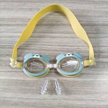 1副卡通儿童泳镜，高清防水泳镜，可爱卡通动物造型泳镜 - 彩色 - 查看 7