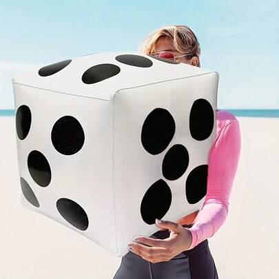 1 pieza Dado inflable gigante para juego de fiesta, entretenimiento al aire libre Dado inflable de gran tamaño adecuado para actividades grupales grandes en interiores/exteriores, juegos de adultos y suministros para fiestas divertidas, regalo de San Valentín/Año Nuevo