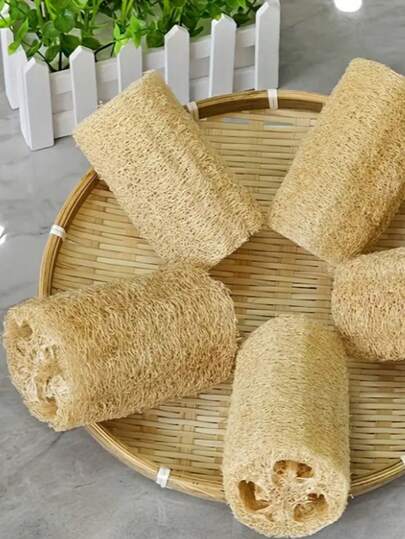 Natural Sponge Set - Exfoliating Body Cleansing Pads, Fragrance-Free, Minimalist Design For Kitchen, Bathroom, Spa And Dining - Sensitive Skin Beige, Spa Essentials, Bathroom Sponge, Kitchen Scrub, Minimalist Sponge Design, Fragrance-Free Sponge, Bath And Body Sponge, Body Brush, Bathroom Accessories, Suitable For Autumn/Winter, Y2K, Halloween, Parties, Thanksgiving, New Year, Christmas And Other Occasions, Also A Great Gift.