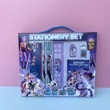 Hasbro Bộ văn phòng phẩm chủ đề nhóm nhạc thần tượng K-Pop, đồ dùng sưu tầm dễ thương dành cho người hâm mộ với hình in sống động, món quà hoàn hảo cho người hâm mộ và học sinh. - Nhiều màu - Xem 7
