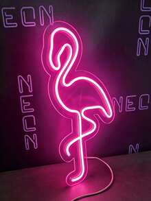 Đèn neon hình chim hồng hạc - Nguồn điện USB, thích hợp sử dụng trong gia đình, phòng ngủ, tiệc sinh nhật, đám cưới hoặc làm quà tặng. - Nhiều màu - Xem 8