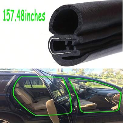 Bộ gioăng cửa tự động cao cấp 157,48 inch chịu lực cao dành cho cửa tam giác và cabin xe tải - Bảo vệ toàn diện khỏi tiếng ồn đường xá, bụi bẩn và rung động - Cao su EPDM tiên tiến với thiết kế liền mạch cho chuyến đi êm ái, không gió lùa trên ô tô, xe tải, xe RV.