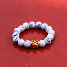 可爱宝石+金铜币戒指，祈求财富、招财纳福，适合赠送亲朋好友，象征着财富。戒指尺寸固定，但珠子数量不固定！ - 銅錢戒指 - 查看 17