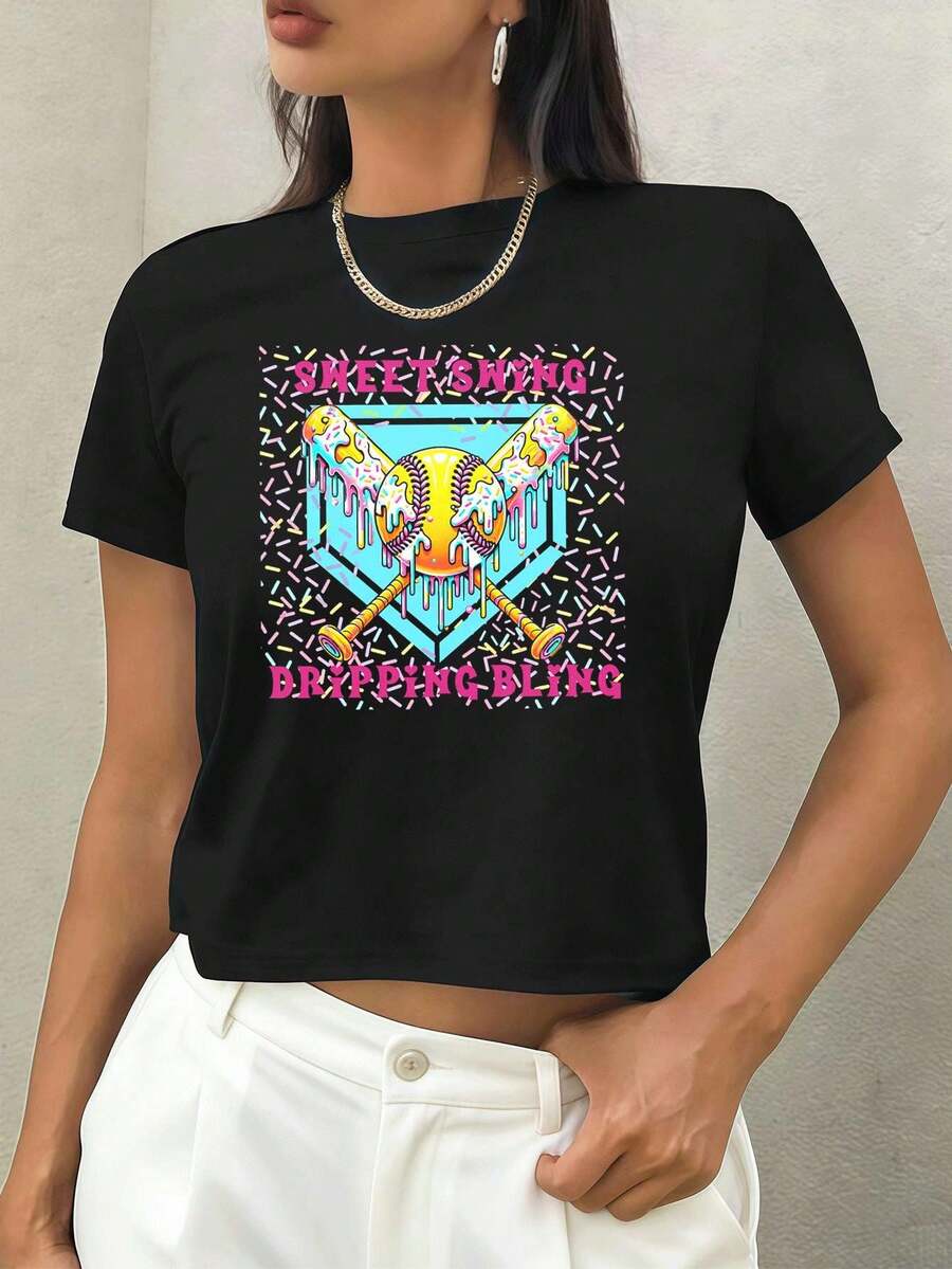 Women T-Shirts - Black - View 1