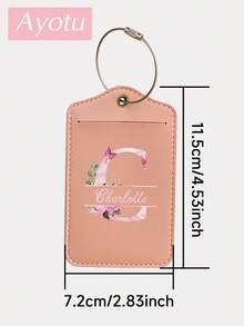 Ayotu Custom Initial & Name Luggage Tag, Lightweight Baggage Tag, Cruise & Travel Suitcase Label, Identifier For Backpacks, Handbags & School Bags, Fashion Travel Accessory, Airplane Boarding Tag, Travel ID Tag, Pet ID Tag, Novelty Card Holder, Business ID & Travel ID Label, Travel Essential & Storage Bag, Ideal For Beach, Summer Vacation & Back To School, Multiple Colors Available - Multicolor - View 9