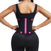 Leopard Print High Compression Back Support Waist Trainer Belt Gym Waist Cincher Trimmer Belt Tummy Control Body Shaper With Triple Wrap - 黃色 - 查看 8