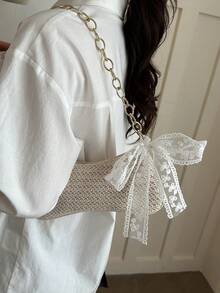 2026新款编织个性化时尚手提包，春季时尚单肩/腋下小包 - 米色 - 查看 7